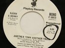 BJORN & BENNY another town another train 45 PLAYBOY -- rare ABBA promo -- VG+