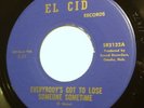Rare Northern Soul 45 - The Chancellors everybody's got to lose EX on El Cid