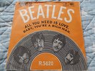THE BEATLES - ALL YOU NEED IS LOVE + TOP RARE NORWAY Single +Norwegen Parlophone