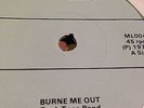 ROCK TONE  BAND . BURNE ME OUT / VERSION 1977 MILITANT RECORDS EX+
