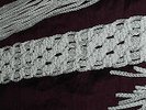 Elvis Style White Chain Suit Macrame Belt - Made to Measure