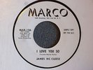 James Mc Cleese I Love You So / A Million Tears Marco 106 Promo M-  Northern