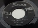 THE BEATLES ORIG 1963 USA SWAN  45  SHE LOVES YOU   RECO ART PHILIA