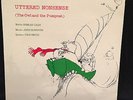 JOHN SANGSTER/ EDWARD LEAR - UTTERED NONSENSE LP - THE OWL AND THE PUSSYCAT RARE