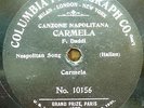 (R) DADDI FRANCESCO Neapolitan 78rpm Black&Silver Columbia 10156 Carmela