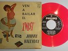 JOHNNY HALLYDAY - EP Spain PS Rose vinyl  Viens Danser Le Twist 1966 EP ESPAGNE