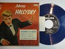JOHNNY HALLYDAY - EP Spain PS Blue viny*l  Retiens La Nuit 1963 EP ESPAGNE
