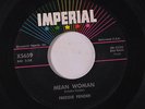 FREDDIE FENDER: Mean Woman / Holy One 45 rare Rockabilly