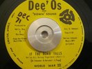 Rare Funk 45 World War III If The Bomb Falls DEE'Os EX ORIG Cleveland OHIO Ex