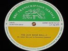 BBC TRANSCRIPTION LP - ACKER BILK - FORRIE CAIRNS - JAZZ BAND BALL
