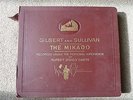 HMV Gilbert and Sullivan 'The MIKADO’ opera box / wallet set of 78 rpm