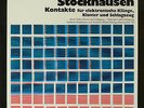 LP: Stockhausen, Kontakte für elektronische Klänge, Klavier, Wergo WER 60009