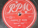 Hear Blues 78 Howlin' Wolf - Passing By Blues / Crying At Daybreak On Rpm