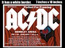 AC/DC live concert Wembley Arena London 17th January 1986 A4 size poster print