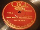 BLUES REV. J.M. GATES Death May Be Your Santa Claus OKEH 8413