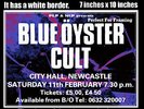 Blue Oyster Cult live concert Newcastle 11th February 1984 A4 size poster print