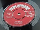 THE BEATLES ORIG 1962 RED PARLOPHONE 45 LOVE ME DO EX Z T TAX  1 A 1 O STAMPERS