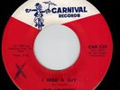 THE LOVETTES I Need a Guy/I'm Afraid Carnival Recs 1967 #CAR 530