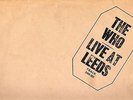 RARE 1st press UK The WHO Live at Leeds LP 1970 BLACK LETTERING COMPLETE
