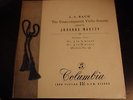 MARTZY  Bach: Unacc Violin Sonatas, Vol.2  UK Col 33cx 1287  Orig B/G  Ed 1  NM