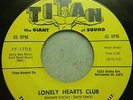 RARE KILLER SOUL GROUP- R&B 45 THE ELEMENTS ON TITAN LABEL -LONELY HEARTS LISTEN