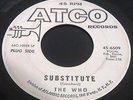THE WHO - SUBSTITUTE - ATCO WHITE DEMO 45-6509 - MOD