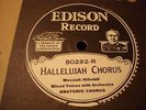 EDISON 80292 ORATORIO CHORUS Hallelujah Chorus(Handel-Messiah)ScarcePaperLabelN-