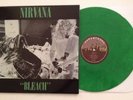 NIRVANA - BLEACH - RARE GREEN COLOR VINYL LP ALBUM NEAR MINT (NM)