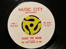 Rare FUNK/SWEET SOUL 45 Two Things In One-Close The Door-Music City M- HEAR