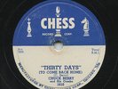HEAR - Rare Rock 'n Roll 78 - Chuck Berry - Thirty Days - Chess # 1610
