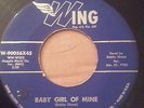 BOBBY SHARP 45 Baby Girl of Mine WING Mod R&B Popcorn