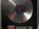 Metallica Master of Puppets platin Schallplatte goldene gold record