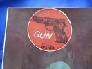 KISS LP Love Gun, French 1st press, complete: pistol, unique sticker, France, EX