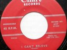 RUFUS BEACHAM 45 I Can't Believe / All Right CHART Classic R&B #BB984