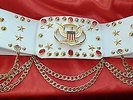 ELVIS STYLE ALOHA EAGLE AND STAR BELT WITH RUBY RED STONES  ONLY £87.50