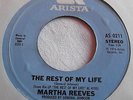 MARTHA REEVES   THE REST OF MY LIFE ** US ARISTA 45