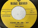 Baby Dolls early 60s Doo Wop 45 Thanks Mr. Dee Jay / What A Wonderful Love HEAR