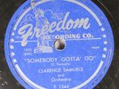 Hear Blues 78 Clarence Samuels - Soembody Gotta Go / Hey Joe On Freedom
