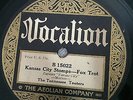 Vocalion 15022 Tennessee Tooters KANSAS CITY STOMPS (Jelly Roll Morton) E-