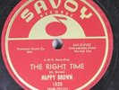Hear R&B 78 Nappy Brown - The Right Time / Oh, You Don'T Know On Savoy