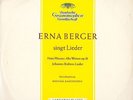 BERGER, Erna. singt Lieder. PFITZNER. Alte Weisen; BRAHMS. DGG LPM 18081. E++/M-