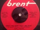 RARE Popcorn Northern Soul CARL LESTER SHOW STOPPERS When You See Me Hurt VG++