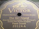 FRANK CRUMIT 78rpm The Girl Friend Mountain Greenery VICTOR 20124 E