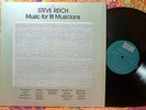 Steve Reich Music For 18 Musicians ECM 1978 Avant Garde Electronic Vinyl LP NM-