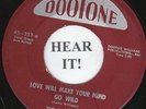Penguins DOO WOP 45 (Dootone 353 maroon) Love Will Make Your Mind Go Wild ++/M-