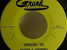 Anthony & Sophmores Embracable You Rare Doo Wop 45-Grand