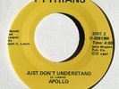 Obscure Modern Soul 45: APOLLO Just Don’t Understand on Pythians (Hear) M-