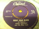CL 14908  GENE VINCENT  ROCKY ROAD  BLUES /  YES I LOVE YOU BABY