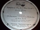 New York Philharmonic Toscanini VICTOR PROGRAM TRANSCRIPTION DISC L-7003 VG+