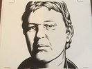 Robert Pollard (Guided By Voices, GBV) portrait by Charles Burns - one of a kind